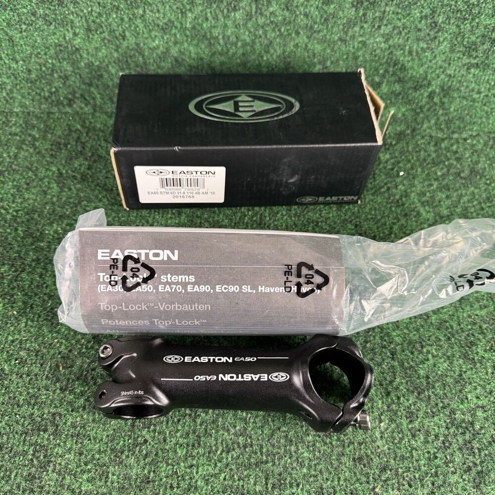 Easton EA50 Stem 100mm Aluminium Handlebar Stem 7° 31.8 Black Road Bike Gravel